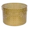 Geo Gold Round Metal Storage Basket, Large -Cleaning Essentials Sales geo gold round metal storage basket large