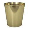 Glass Metal Waste Basket Gold -Cleaning Essentials Sales glass metal waste basket gold
