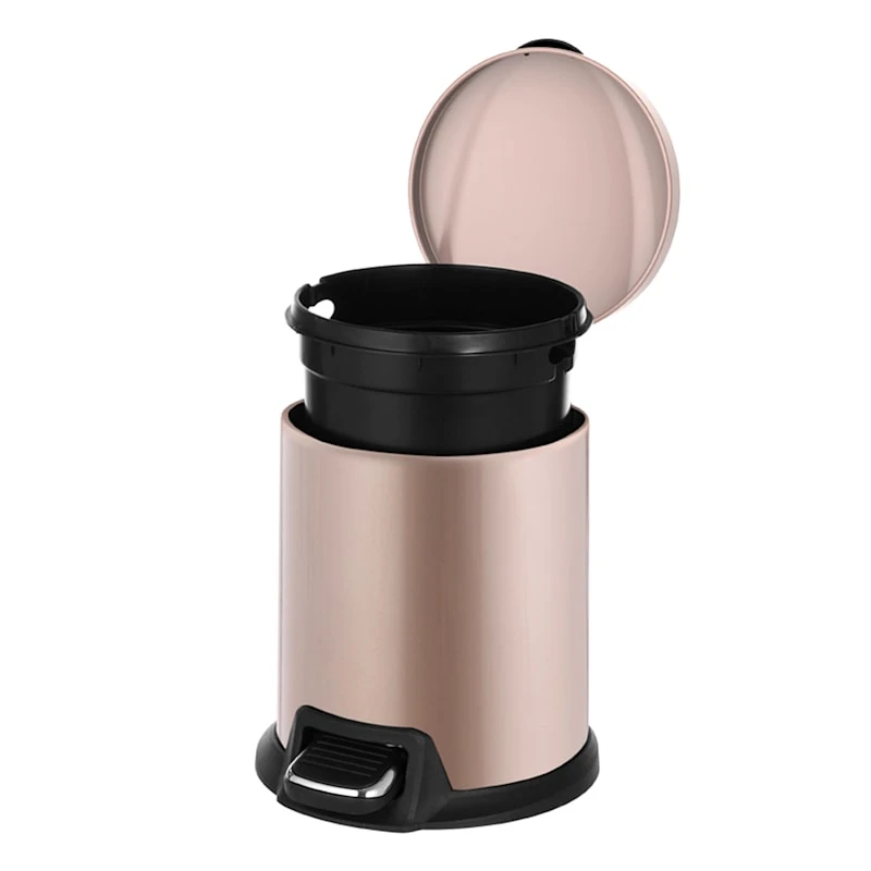 Gold Round Pedal Bin, 5l 4 Gold Round Pedal Bin, 5l - Image 2