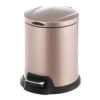 Gold Round Pedal Bin, 5l 2 Gold Round Pedal Bin, 5l -Cleaning Essentials Sales gold round pedal bin 5l