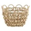 Grace Mitchell Braided Water Hyacinth Basket With Scalloped Edge, Small -Cleaning Essentials Sales grace mitchell braided water hyacinth basket with scalloped edge small