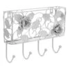 Grace Mitchell Rosa Matte White Mail & Key Wall Rack