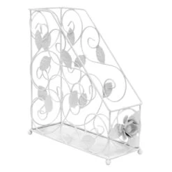 Grace Mitchell Rosa Matte White Wire File Organizer