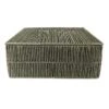 Green Lidded Paper Storage Basket, Large