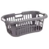 Grey Laundry Basket, 40l -Cleaning Essentials Sales grey laundry basket 40l