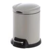 Grey Round Pedal Bin, 5L -Cleaning Essentials Sales grey round pedal bin 5l