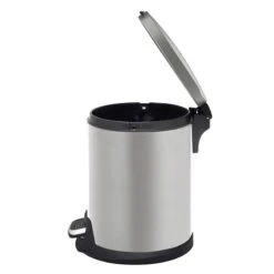 Grey Round Pedal Bin, 5L 11 Grey Round Pedal Bin, 5L -Cleaning Essentials Sales grey round pedal bin 5l 3