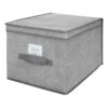 Grey Storage Box, Large -Cleaning Essentials Sales grey storage box large