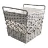 Grey Tapered Rope Laundry Hamper, Small -Cleaning Essentials Sales grey tapered rope laundry hamper small