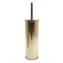 Haig Metal Toilet Brush Holder, Gold