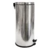 Haig Shiny Stainless Steel Embossed Step Can With Removable Liner, 30l -Cleaning Essentials Sales haig shiny stainless steel embossed step can with removable liner 30l