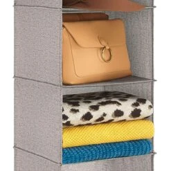 Hanging Accessory Shelves, Black Herringbone -Cleaning Essentials Sales hanging accessory shelves black herringbone 3