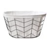 Herringbone Pattern Wire Laundry Basket 1 Herringbone Pattern Wire Laundry Basket -Cleaning Essentials Sales herringbone pattern wire laundry basket