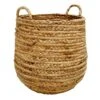 Honeybloom Natural Water Hyacinth Storage Basket, Large