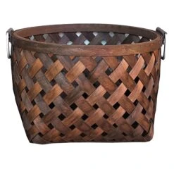 Honeybloom Round Chipwood Basket, Medium
