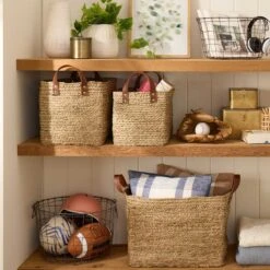 Honeybloom Tapered Dark Grey Metal Basket, Small -Cleaning Essentials Sales honeybloom tapered dark grey metal basket small 2