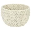 Ivory Cotton Rope Storage Basket, Medium 2 Ivory Cotton Rope Storage Basket, Medium -Cleaning Essentials Sales ivory cotton rope storage basket medium