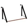 Jami Over The Door Rack With Wood Grain & Black Frame -Cleaning Essentials Sales jami over the door rack with wood grain black frame