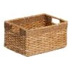 Joan Water Hyacinth Rectangle Storage Basket, Medium -Cleaning Essentials Sales joan water hyacinth rectangle storage basket medium