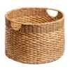 Joan Water Hyacinth Round Under The Bed Storage Basket, Large -Cleaning Essentials Sales joan water hyacinth round under the bed storage basket large