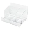 Laila Ali Clear Modern Desktop Divider Organizer 2 Laila Ali Clear Modern Desktop Divider Organizer -Cleaning Essentials Sales laila ali clear modern desktop divider organizer