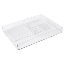 Laila Ali Clear Modern Drawer Compartment Organizer