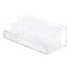 Laila Ali Clear Modern Letter Sorter Organizer -Cleaning Essentials Sales laila ali clear modern letter sorter organizer