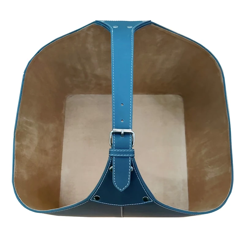 Laila Ali Grey Faux Leather Magazine Storage Bin, Large 5 Laila Ali Grey Faux Leather Magazine Storage Bin, Large - Image 3