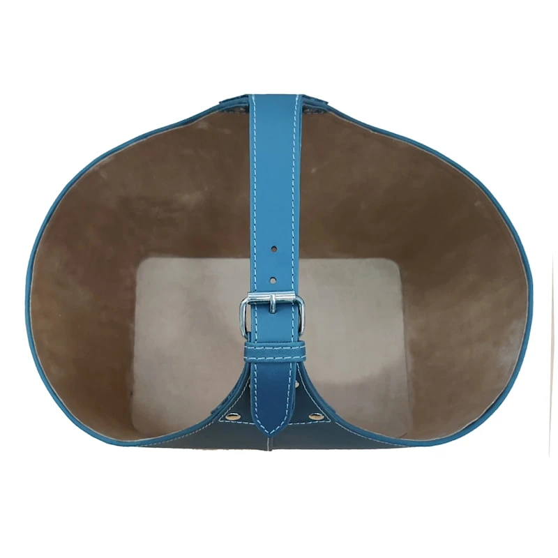 Laila Ali Grey Faux Leather Magazine Storage Bin, Medium 5 Laila Ali Grey Faux Leather Magazine Storage Bin, Medium - Image 3