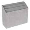 Laila Ali Grey Suede Letter Sorter -Cleaning Essentials Sales laila ali grey suede letter sorter