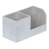 Laila Ali Grey Suede Mini Desk Organizer -Cleaning Essentials Sales laila ali grey suede mini desk organizer