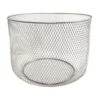 Laila Ali Round Metal Mesh Storage Basket, Medium -Cleaning Essentials Sales laila ali round metal mesh storage basket medium
