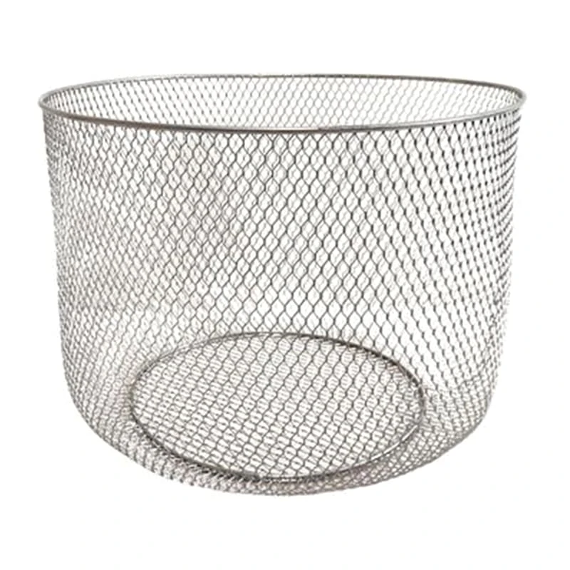 Laila Ali Round Metal Mesh Storage Basket, Medium 3 Laila Ali Round Metal Mesh Storage Basket, Medium