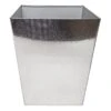 Laila Ali Silver Etched Metal Waste Can, 10" 1 Laila Ali Silver Etched Metal Waste Can, 10" -Cleaning Essentials Sales laila ali silver etched metal waste can 10