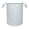 Leaves Round Canvas Laundry Hamper 1 Leaves Round Canvas Laundry Hamper -Cleaning Essentials Sales leaves round canvas laundry hamper