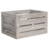 Light Grey Wooden Pallet Crate, Medium -Cleaning Essentials Sales light grey wooden pallet crate medium