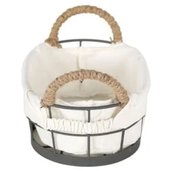 Lined Oval Storage Basket, Extra Small -Cleaning Essentials Sales lined oval storage basket extra small 2