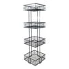 Manhattan 4-Tier Square Storage Stand, Matte Black 2 Manhattan 4-Tier Square Storage Stand, Matte Black -Cleaning Essentials Sales manhattan 4 tier square storage stand matte black