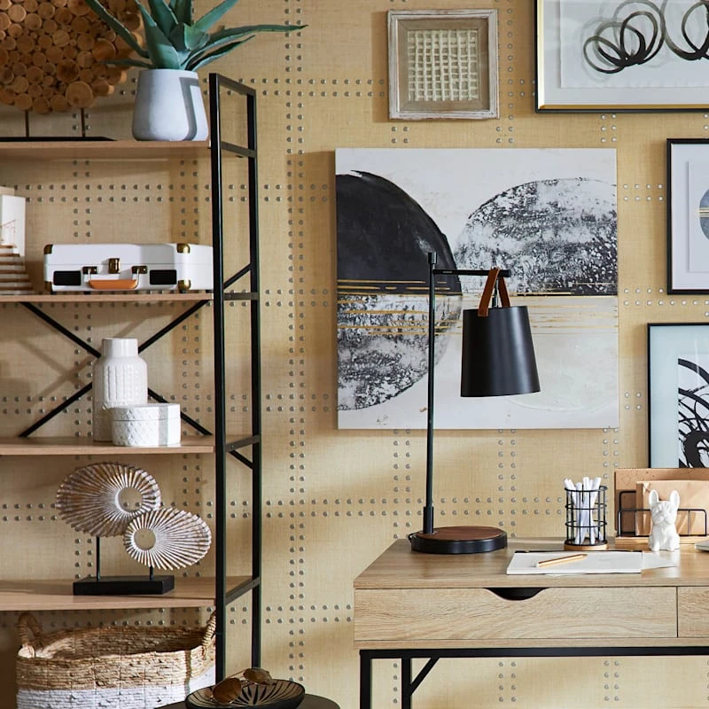 Matte Black Wire & Bamboo Wood Letter Sorter 4 Matte Black Wire & Bamboo Wood Letter Sorter - Image 2