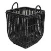 MD SQ BLK POLY RATTAN BSKT -Cleaning Essentials Sales md sq blk poly rattan bskt