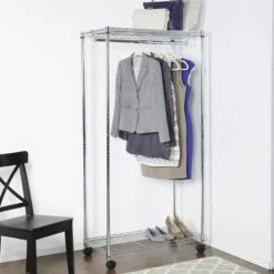 Metal Commercial Garment Rack -Cleaning Essentials Sales metal commercial garment rack 1