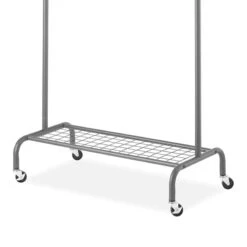 Metal Garment Rack, Gunmetal -Cleaning Essentials Sales metal garment rack gunmetal 2