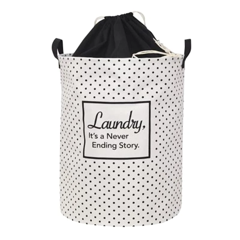 Never Ending Laundry Hamper With Drawstring Liner, Black 3 Never Ending Laundry Hamper With Drawstring Liner, Black