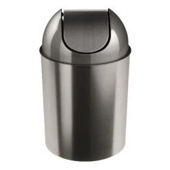 Nickel & Silver Mezzo Trash Can, 2.5gal