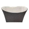 Non Woven Oval Bottom Basket With Liner, Grey 2 Non Woven Oval Bottom Basket With Liner, Grey -Cleaning Essentials Sales non woven oval bottom basket with liner grey
