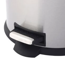 Oval Stainless Steel Pedal Bin, 5l -Cleaning Essentials Sales oval stainless steel pedal bin 5l 3