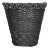 Oval Willow Spilt Laundry Hamper, Grey -Cleaning Essentials Sales oval willow spilt laundry hamper grey