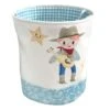 Paisley Blue Cowboy Laundry Hamper, Medium -Cleaning Essentials Sales paisley blue cowboy laundry hamper medium