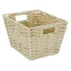 Pe Faux Rattan S Tote Taupe -Cleaning Essentials Sales pe faux rattan s tote taupe