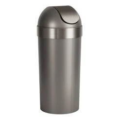 Pewter Venti Trash Can, 16.5gal